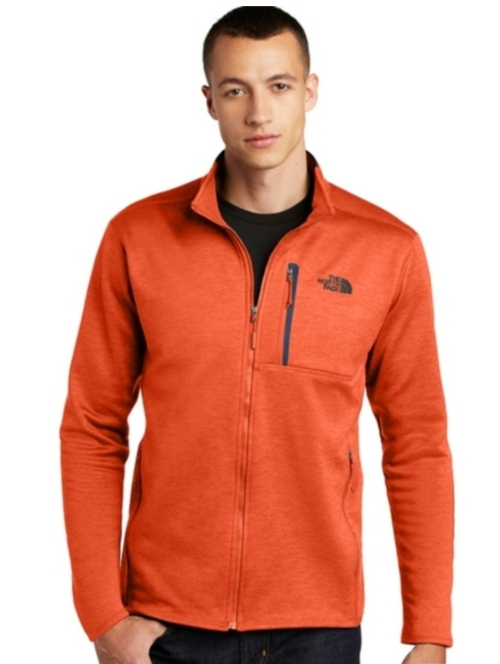 The North Face Skyline Full-Zip Jacket Zion Orange Heather/Navy NF0A47F5